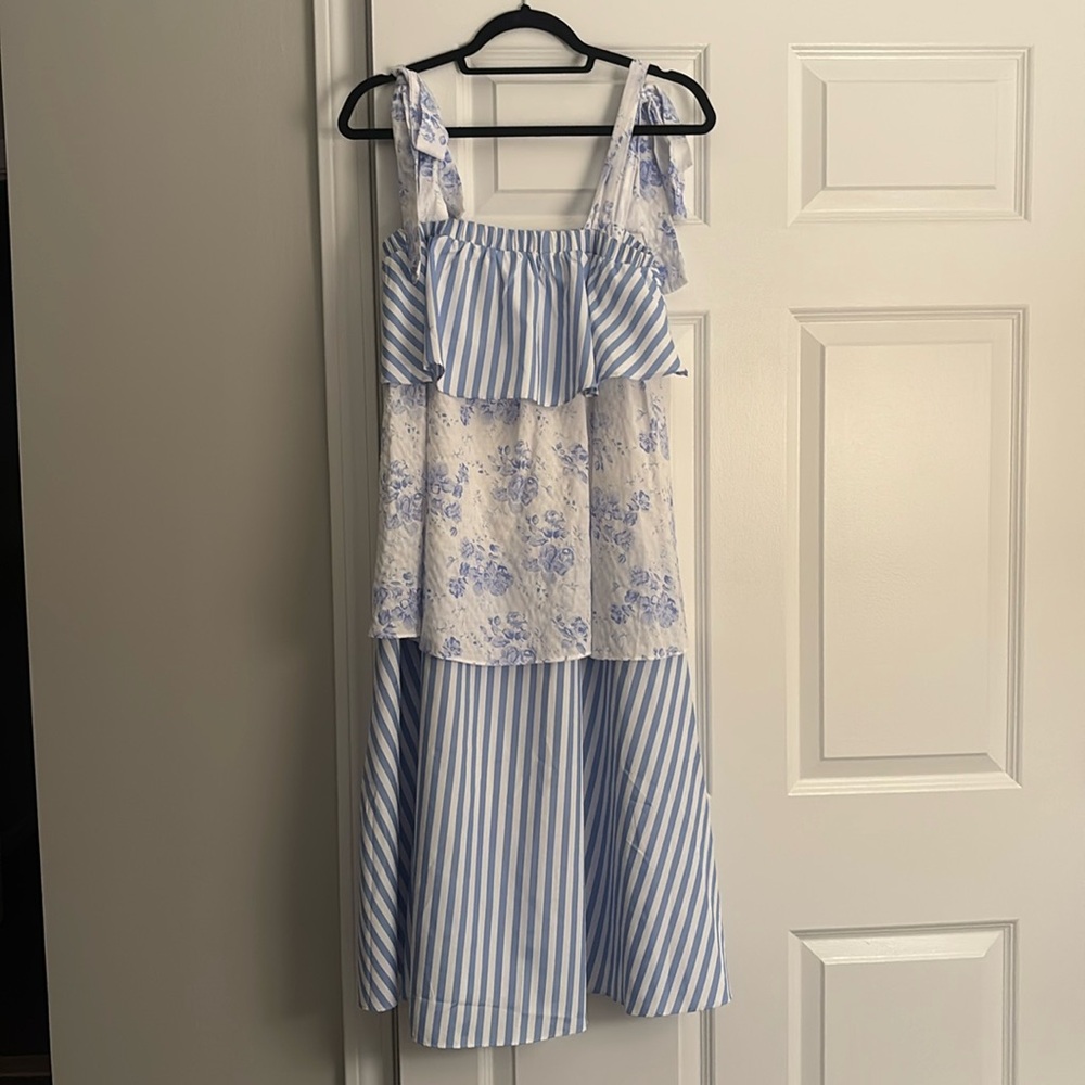 English Factory Tiered Midi Dress